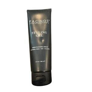 Pacinos Styling Gel 8oz Firm Flexible Hold Alcohol Free Non Flaking Hair Gel NEW
